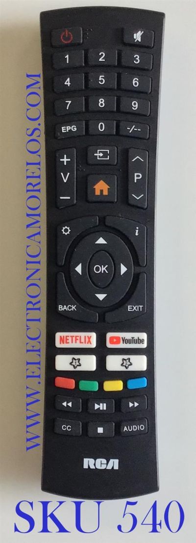 CONTROL REMOTO ORIGINAL NUEVO PARA SMART TV RCA / HH-4309